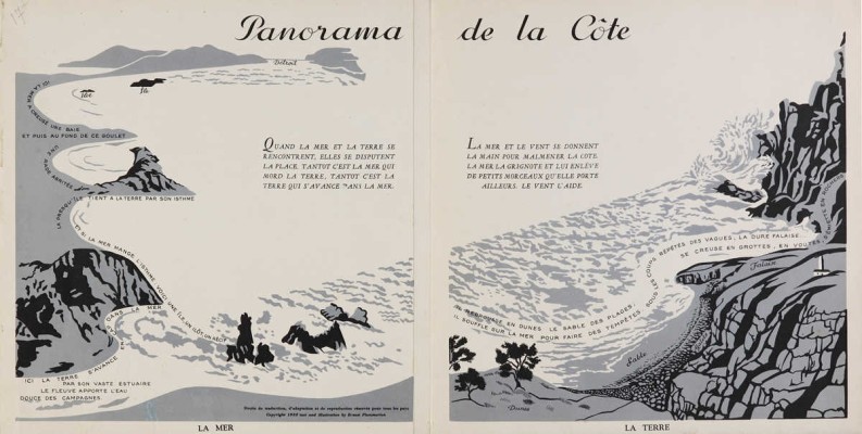 [Панорама берега. Худ. А. Экстер]. Panorama de la côte. Paris: Flammarion, 1938.